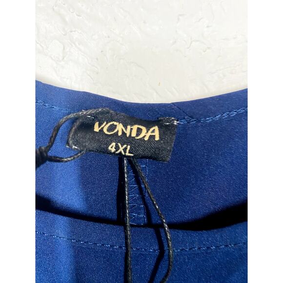 NEW! Vonda Halter Sheath Dress Strappy Midnight Blue - 4X - Picture 5 of 5